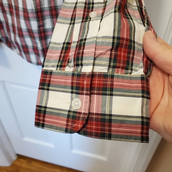JCPENNEY MENS PLAID BUTTON FRONT SHIRT SIZE LARGE - Picture 3 of 6